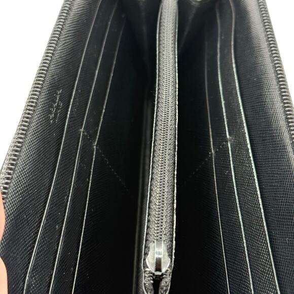 Prada Tessuto Nylon Zip Wallet in Nero (Black) - Picture 6 of 11